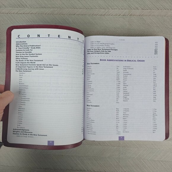 The Word In Life Study Bible New Testament Edition NKJV Red Genuine Leather 1993 - Picture 7 of 12